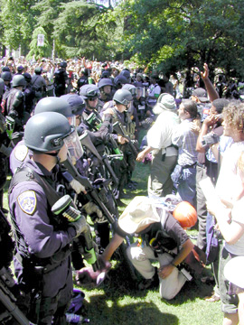 Sacramento's state capitol, June 23, 2003 -Say hello to the new police state in America!